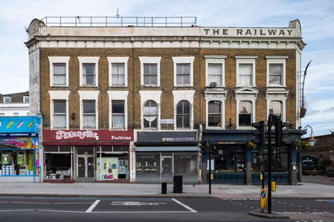 Jim Grover, 20-22 Clapham High Street,  2021. From Behind the Shop Facade, The Life of Maurice Dorfman © Jim Grover
